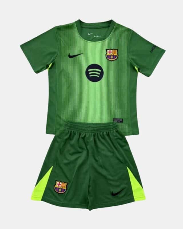 סט ילדים מדי שוער ברצלונה עונת 2025/2026