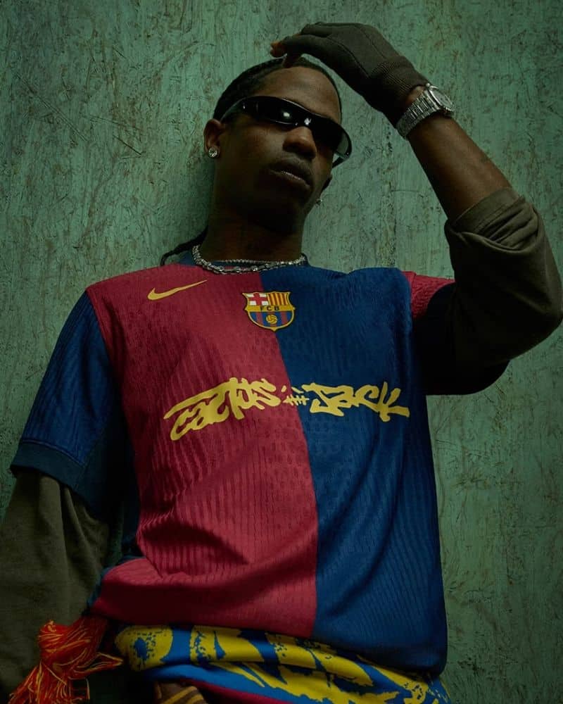 חולצת קלאסיקו ברצלונה x טראוויס סקוט עונת 2024/2025