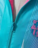 מעיל רוח דו-צדדי ברצלונה Pink & Light Blue
