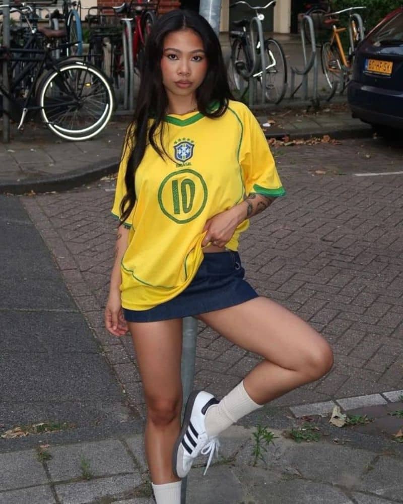 חולצת בית ברזיל קופה אמריקה 2004 נשים