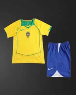 סט ילדים מדי בית ברזיל קופה אמריקה 2004