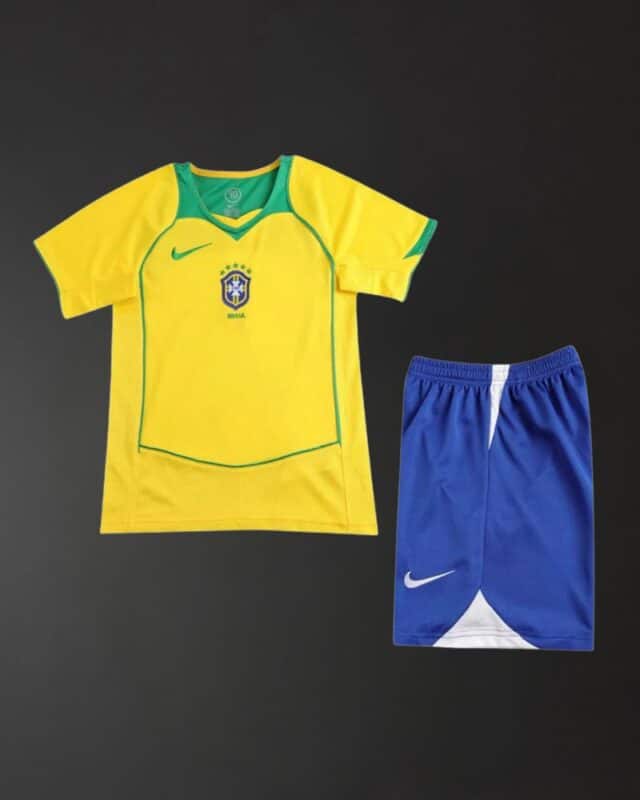 סט ילדים מדי בית ברזיל קופה אמריקה 2004