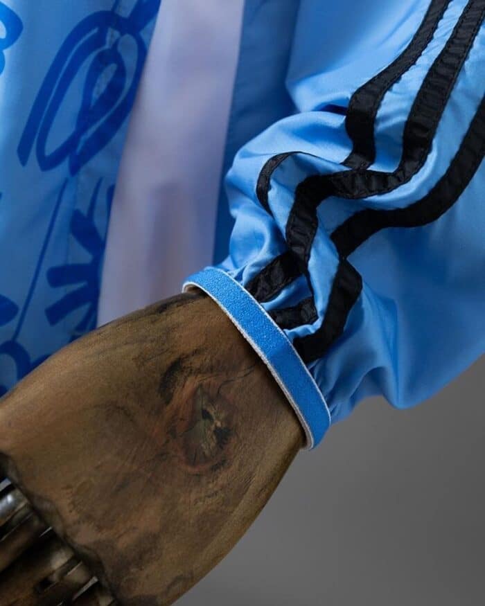מעיל רוח דו-צדדי ריאל מדריד Beige & Blue