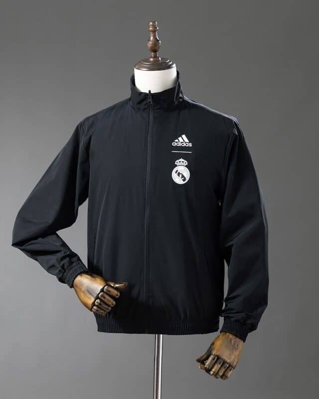 מעיל רוח דו-צדדי ריאל מדריד Black & Black Dragon