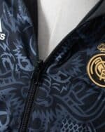 מעיל רוח דו-צדדי ריאל מדריד Black & Black Dragon