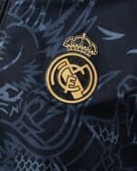 מעיל רוח דו-צדדי ריאל מדריד Black & Black Dragon