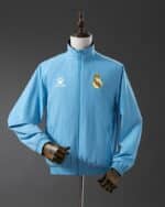 מעיל רוח דו-צדדי ריאל מדריד Navy & Sky Blue