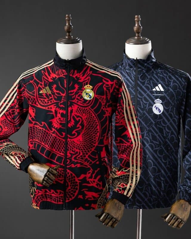 מעיל רוח דו-צדדי ריאל מדריד Red & Heiss