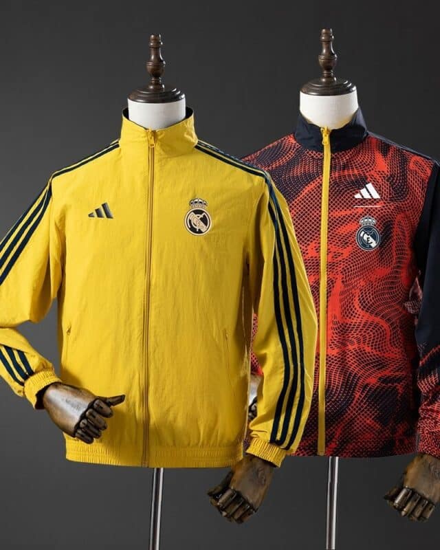 מעיל רוח דו-צדדי ריאל מדריד Yellow & Red