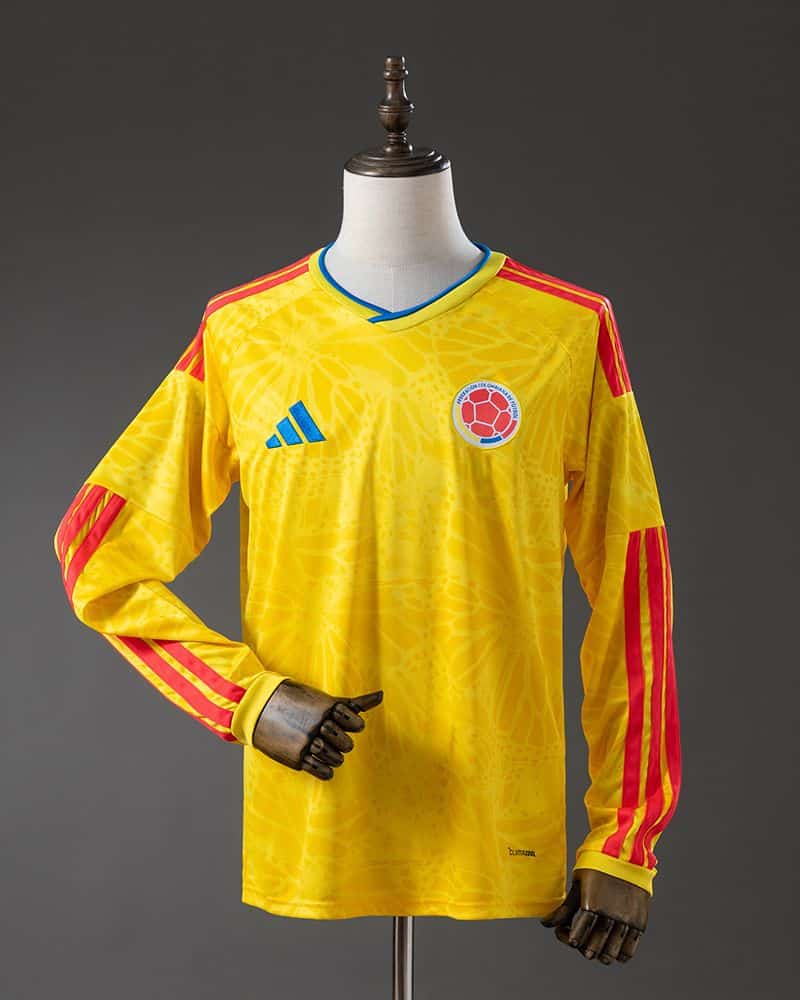Colombia Home World Cup 2026 Long Sleeve (1) חולצת בית ארוכה קולומביה מונדיאל 2026