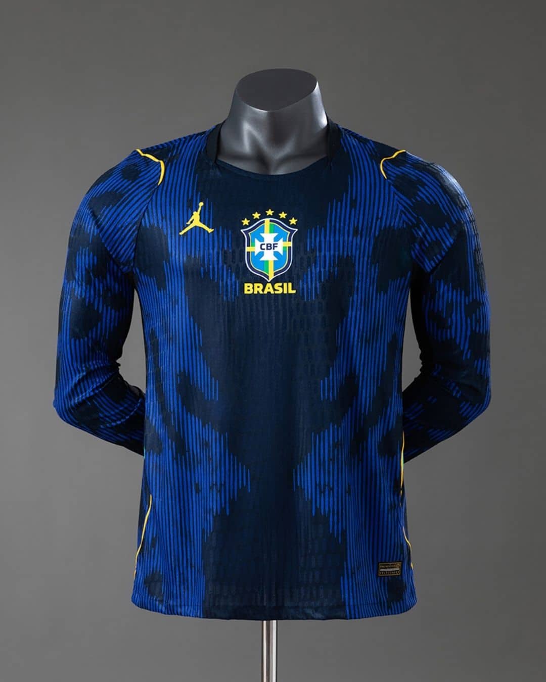Copy of Brazil Away World Cup 2026 Long Sleeve Player (1) חולצת חוץ ארוכה ברזיל מונדיאל 2026 גרסת שחקן