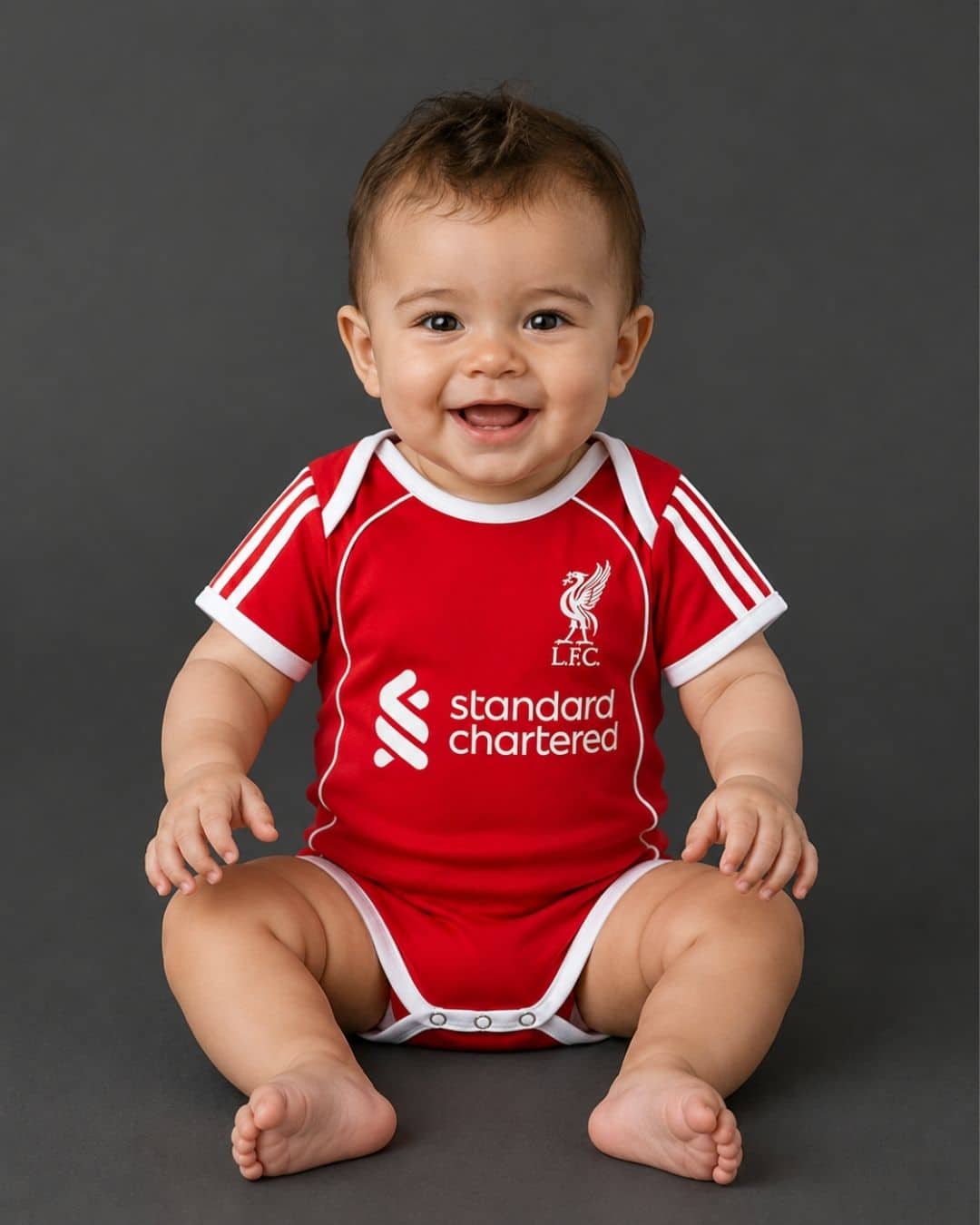 Liverpool Home 2526 Babies (model) בגד גוף לבייבי מדי בית ליברפול עונת 2025/2026 – תמונה 1