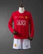 סט ילדים ארוך מדי בית מנצ'סטר יונייטד עונת 2007/2008 גרסת גמר ליגת האלופות