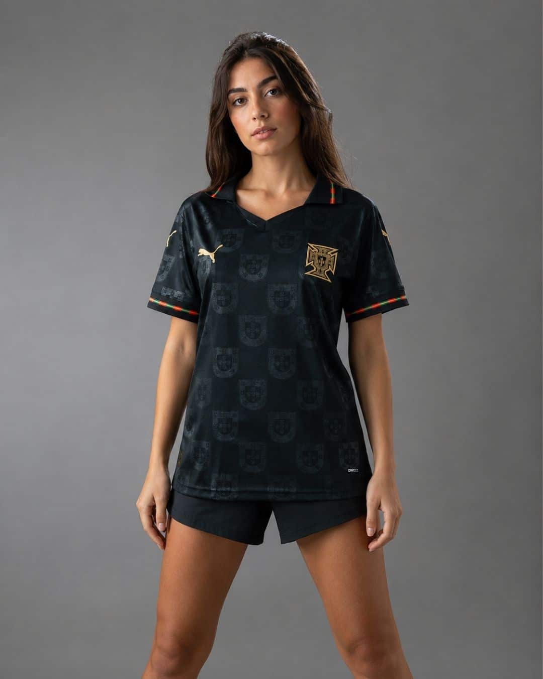 Portugal Black Panther Edition World Cup 2026 Women (model) חולצת Black Panther Edition פורטוגל מונדיאל 2026 גזרת נשים