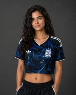 חולצת קרופ לנשים ארגנטינה חוץ מונדיאל 2026