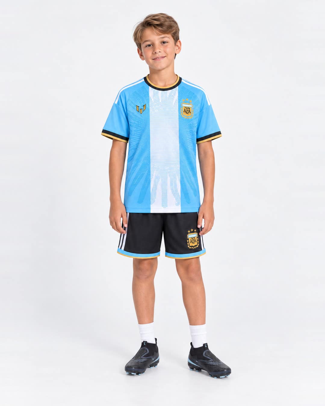 Argentina Special Kit World Cup 2026 Kids (second front) סט ילדים מדי פרידה מליאו מסי ארגנטינה 2026