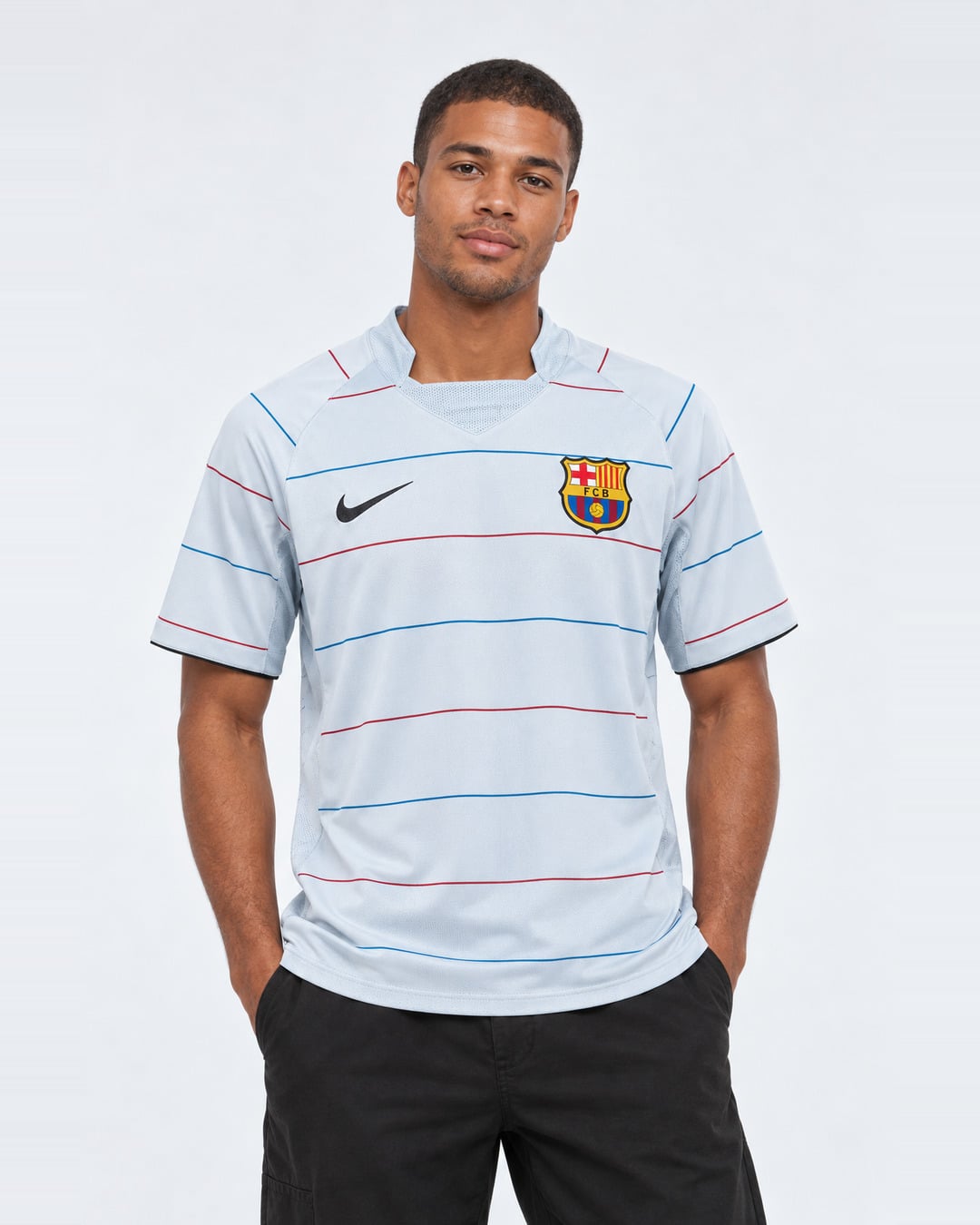 Barcelona Away Jersey 2003-2004 (model) חולצת חוץ ברצלונה עונת 2003/2004 – תמונה 1