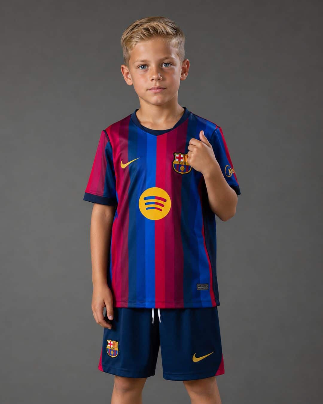 Barcelona Home 26_27 Kids (model) סט ילדים מדי בית ברצלונה עונת 2026/2027