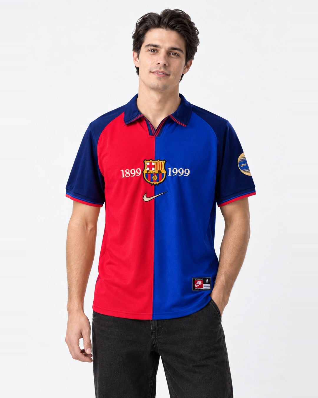 Barcelona Home Jersey 1999-2000 (model) חולצת בית ברצלונה עונת 1999/2000 – תמונה 1