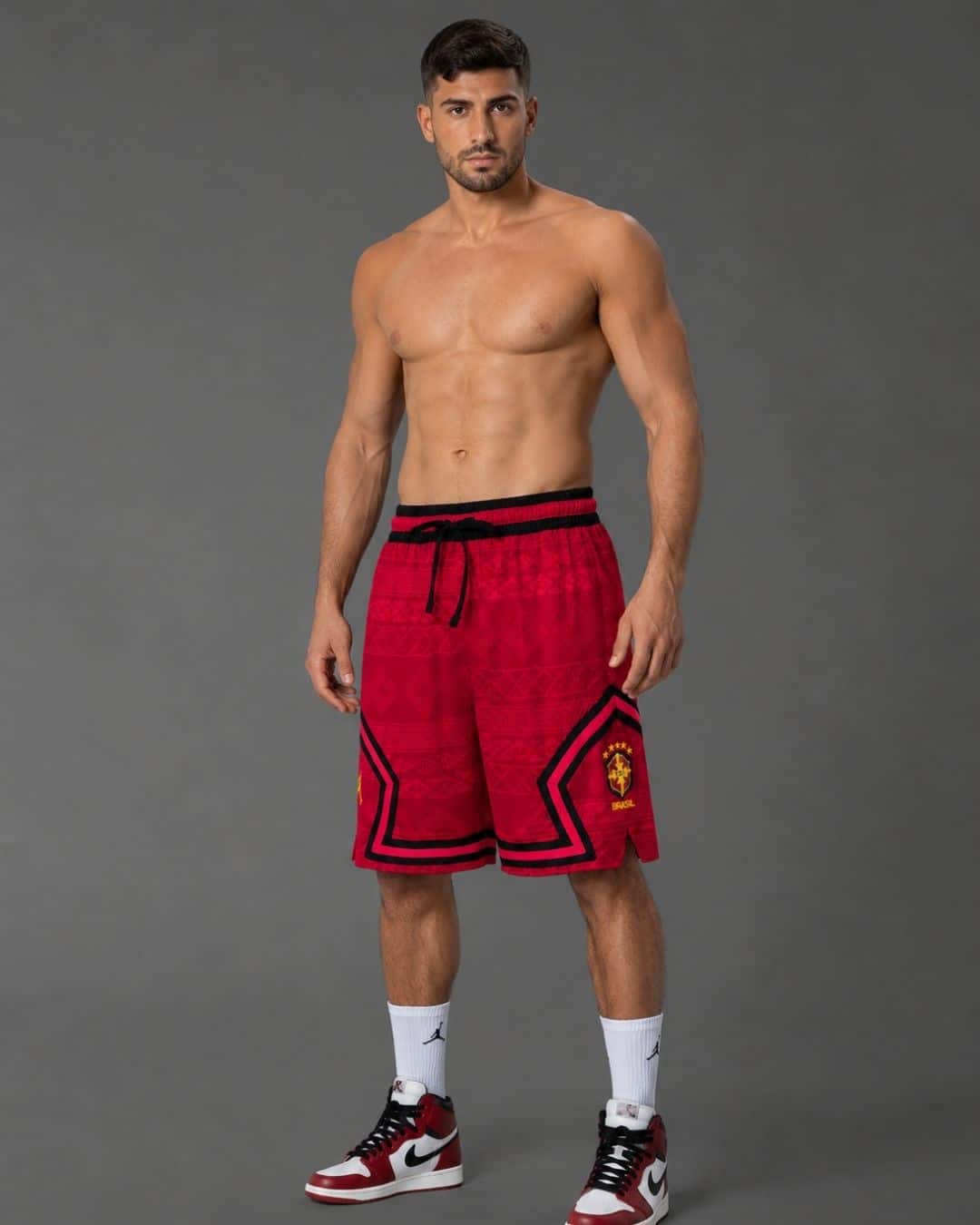 Brazil Red Shorts NBA Edition 2026 (model) מכנס אדום NBA Edition ברזיל 2026 – תמונה 1