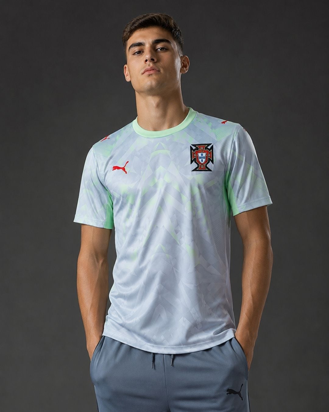 Portugal Goalkeeper World Cup 2026 Gray (model) חולצת שוער אפורה פורטוגל מונדיאל 2026