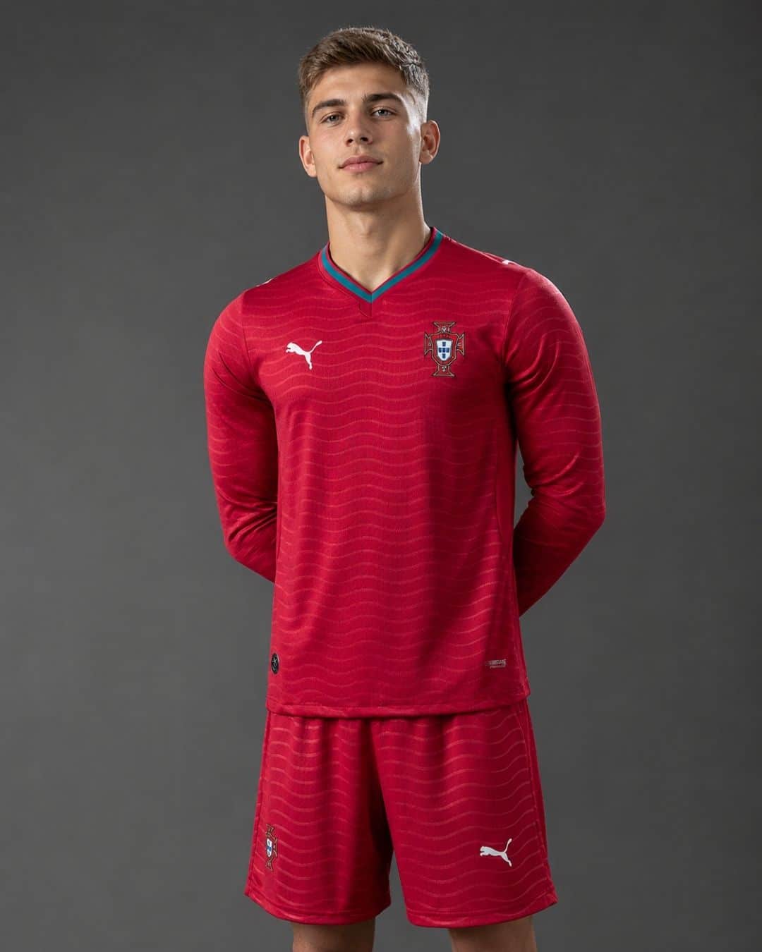 Portugal Home World Cup 2026 Long Sleeve Player (model) חולצת בית ארוכה פורטוגל מונדיאל 2026 גרסת שחקן