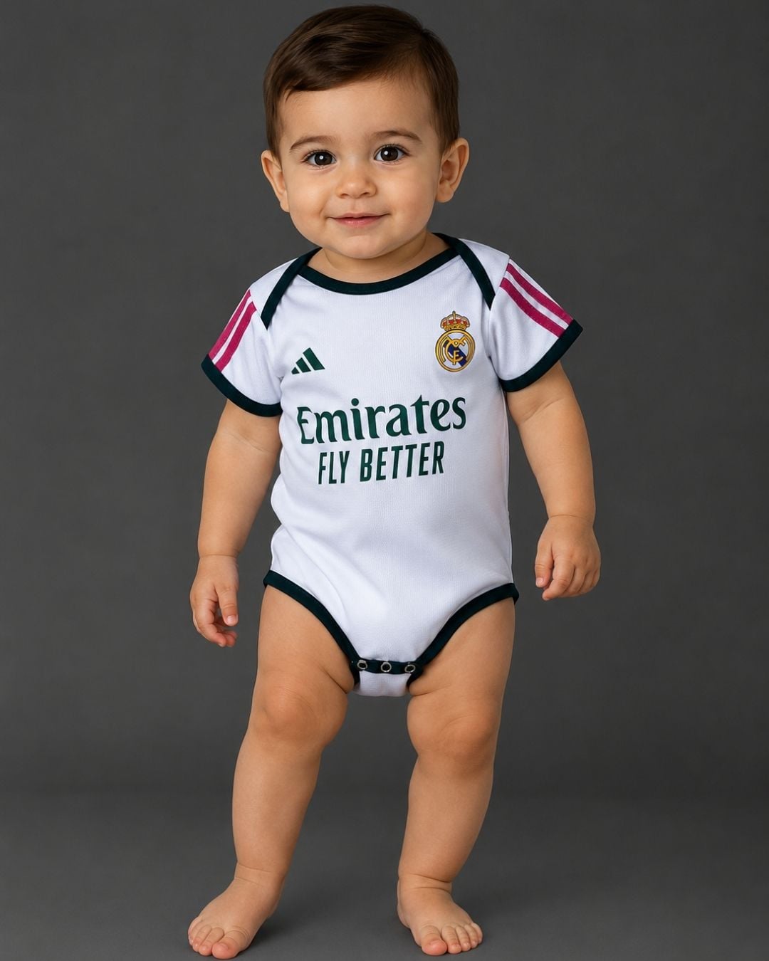 Real Madrid Home 26_27 Babies (model) בגד גוף לבייבי מדי בית ריאל מדריד עונת 2026/2027