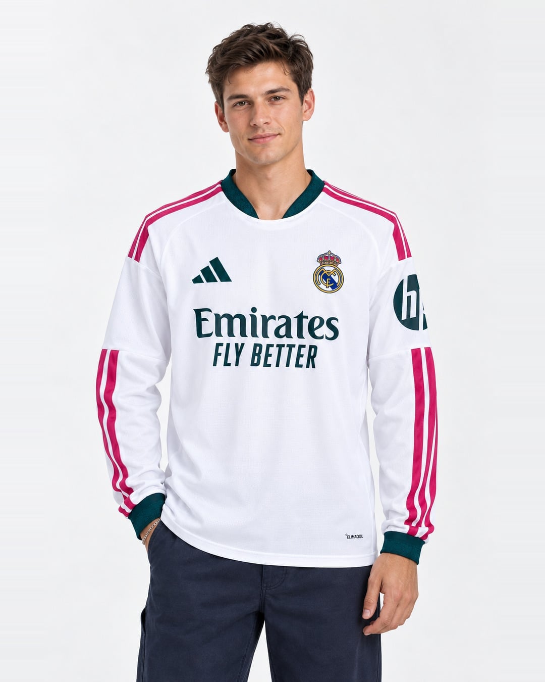Real Madrid Home Jersey 2026-2027 Long Sleeve (model) חולצת בית ארוכה ריאל מדריד עונת 2026/2027 – תמונה 1