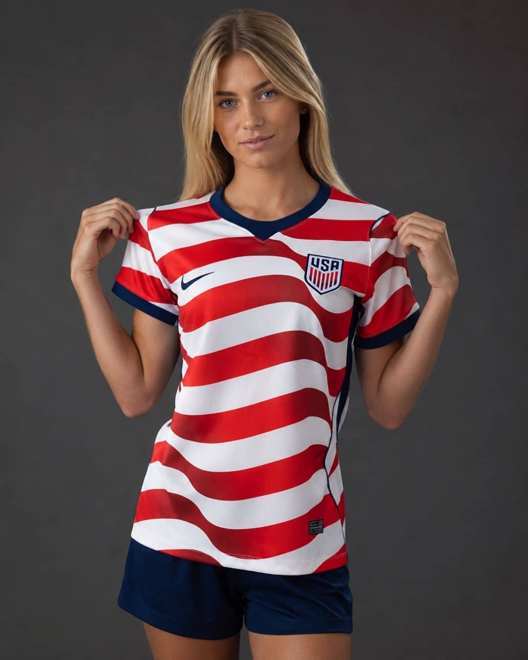 USA Home World Cup 2026 Women (model) חולצת בית ארה"ב מונדיאל 2026 גזרת נשים